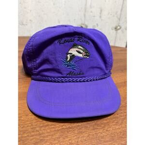 Vintage Kenai River Alaska Fishing Dad Hat Fish Salmon Adjustable USA